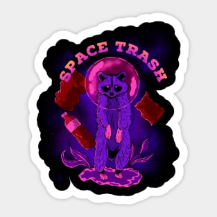 Space trash Sticker